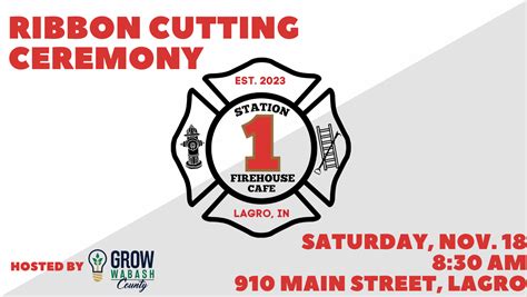 Station 1 Firehouse Caf To Celebrate Opening In Lagro.